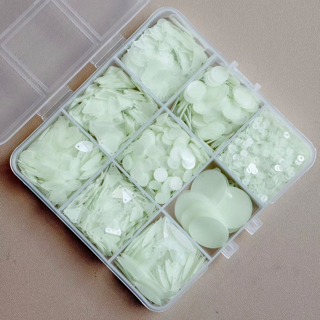 Noctilucent Flat Sequins （9 Shapes）