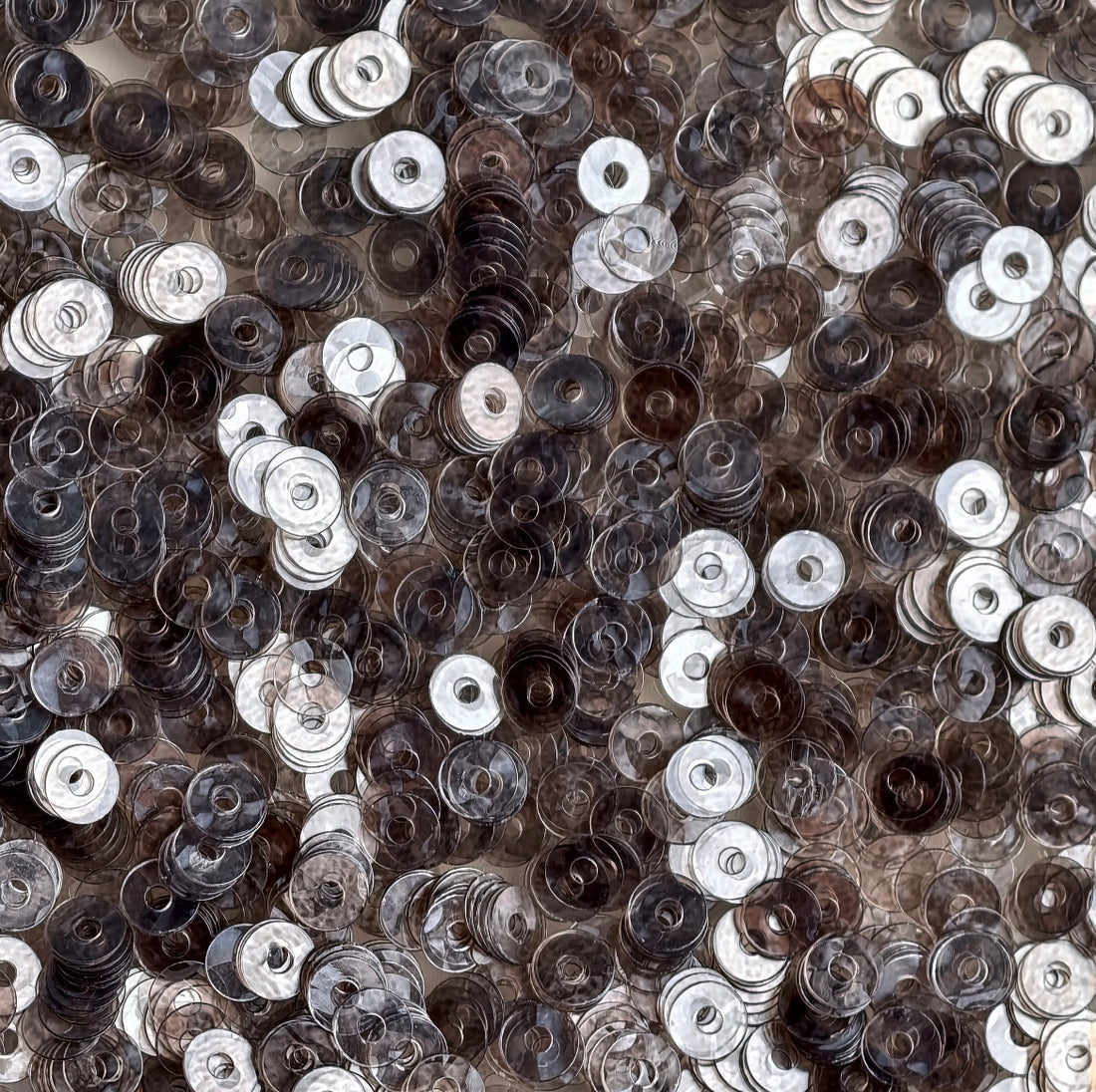 Gunmetal Gray Series Sequins set ( 9-Shape )