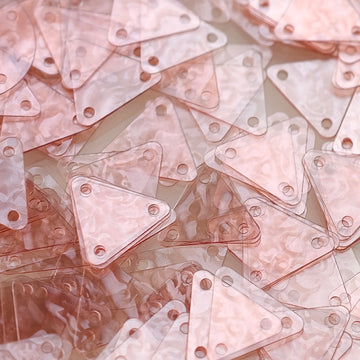 Rounded Triangle - Clear Series Sequins