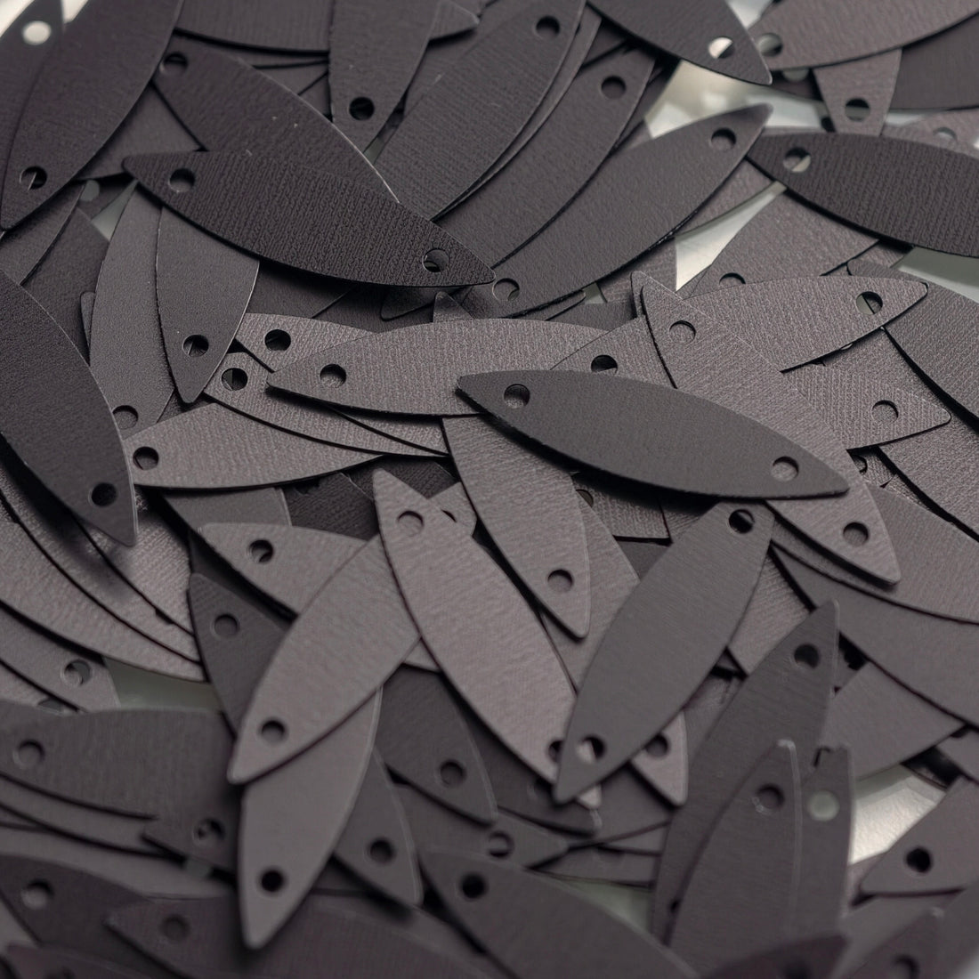Leaf Shape - Black Series Sequins