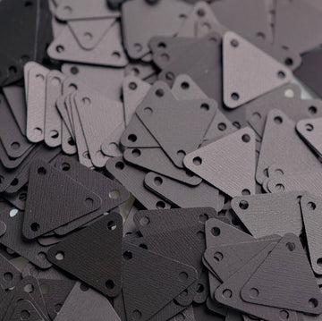 Rounded Triangle - Black Series Sequins