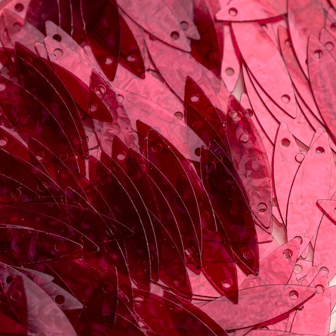Leaf Shape - Red Series Sequin