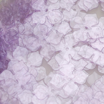 4-Petal Flower - Clear Series Sequins