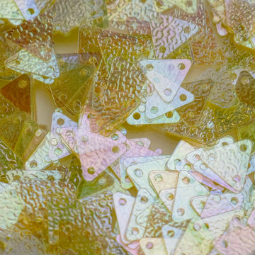 Rounded Triangle - Clear Series Sequins
