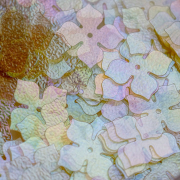 4-Petal Flower - Clear Series Sequins