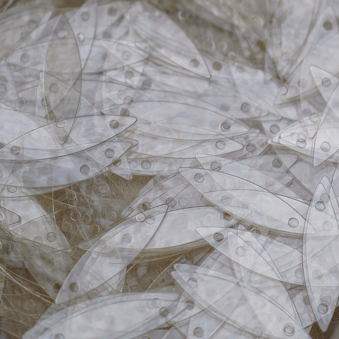 Leaf Shape - Clear Series Sequins