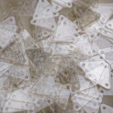 Rounded Triangle - Clear Series Sequins