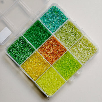 9-Grid Glass Bead Mixed Box Set - N352 - Sale Price