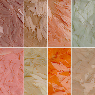 15x4mm Leaf Shape Sequins  （ 8 colors ）