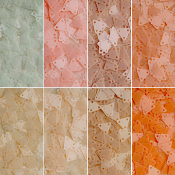 8mm Rounded Triangle Sequins  （ 8 colors ）
