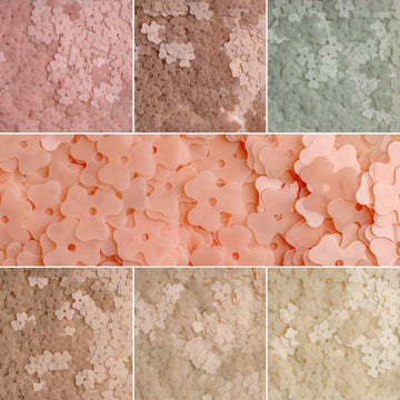 7mm 3-Petal Flower Sequins  （ 7 colors ）