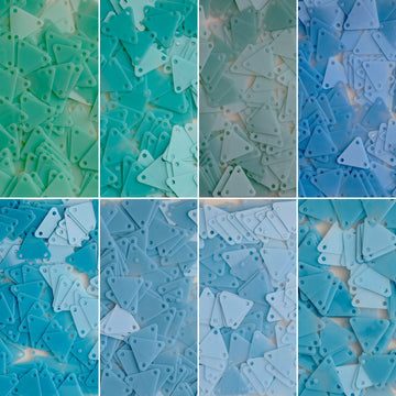 9mm Rounded Triangle Sequins  （ 8 colors ）