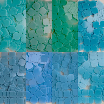 20x20mm 4-Petal Flower Sequins  （ 8 colors ）