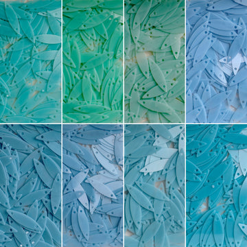 15x4mm Leaf Shape Sequins  （ 8 colors ）