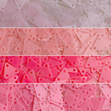 9mm Rounded Triangle Sequins  （ 4 colors ）