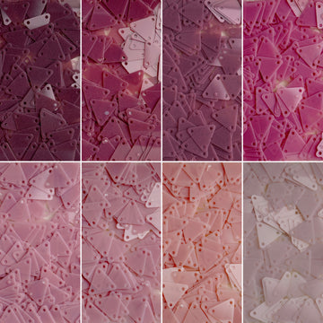 8mm Rounded Triangle Sequins  （ 8 colors ）