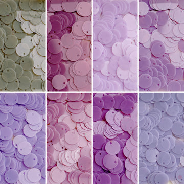 6mm Border  Hole Sequins set （ 8 colors ）