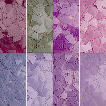 9mm Rounded Triangle Sequins set（ 8 colors ）