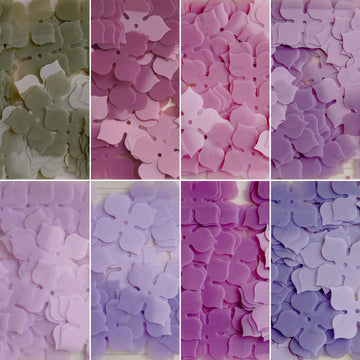 20x20mm 4-Petal Flower Sequins  set（ 8 colors ）