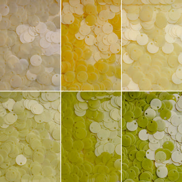 12mm Border  Hole Sequins  （ 6 colors ）