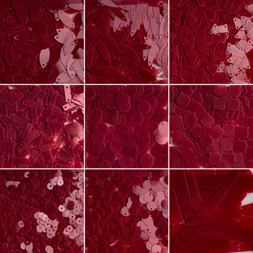 Ancora Red Sequin Set  （ Nine-Shape ）