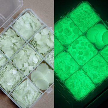 Noctilucent Flat Sequins （9 Shapes）